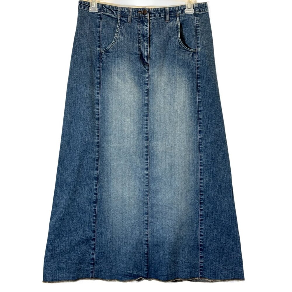 Women Stretch Denim Skirt Size 16